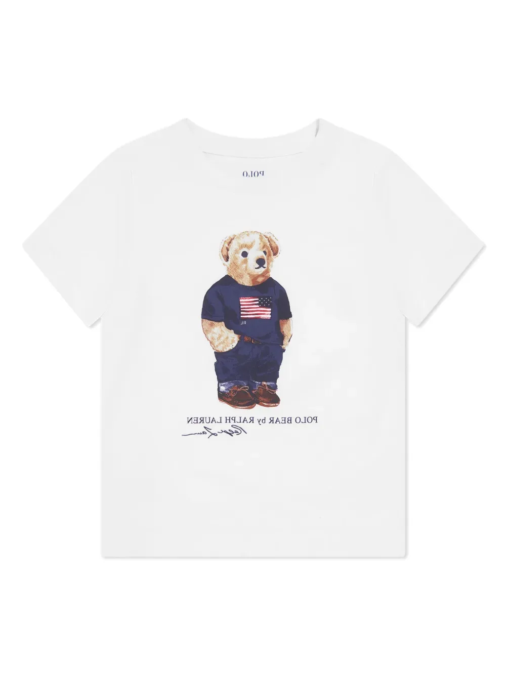 Комплект с логотипом Polo Bear POLO RALPH LAUREN KIDS, белый — фото 3
