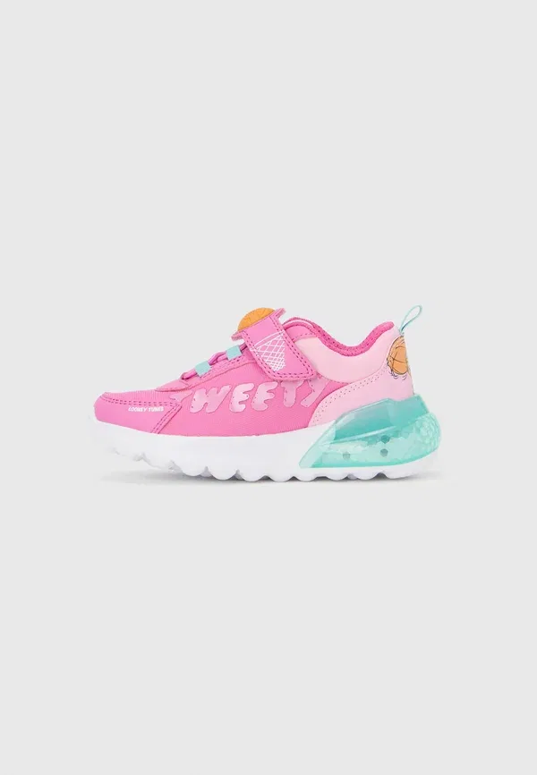 Кроссовки Geox Light up warner bros looney tunes activart illuminus trainers, фуксия/морская волна