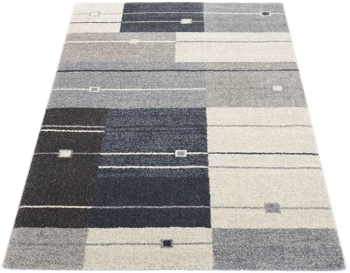 

OCI THE CARPET BRAND "CASTLE MODENA" ковер, прямоугольный, для гостиной OCI Die Teppichmarke 80х150 см, серый/синий