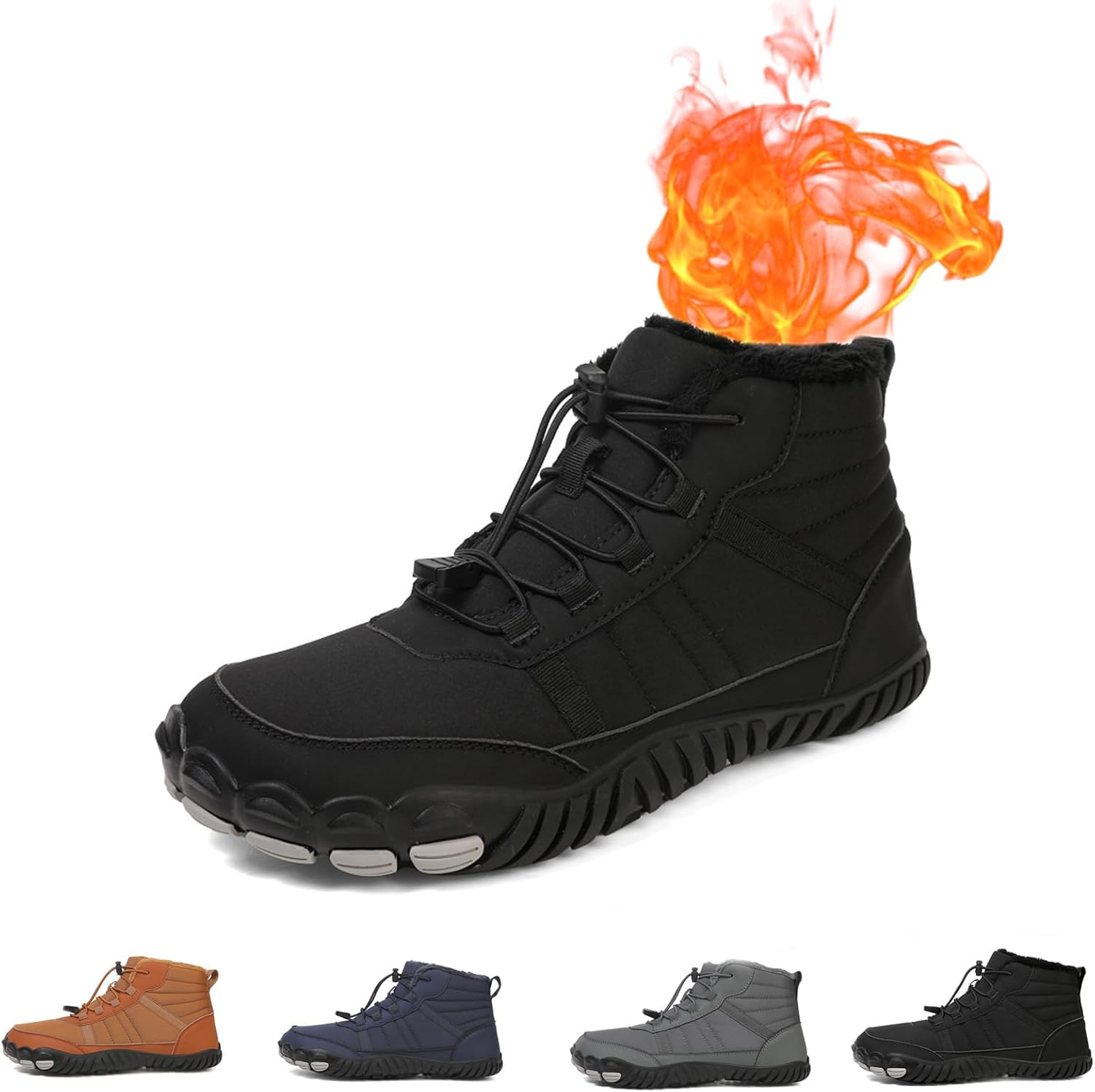 

Водонепроницаемые зимние туфли Giltpeak, удобные ботинки Pro, противоскользящие и водонепроницаемые зимние, для мужчин и женщин, черный