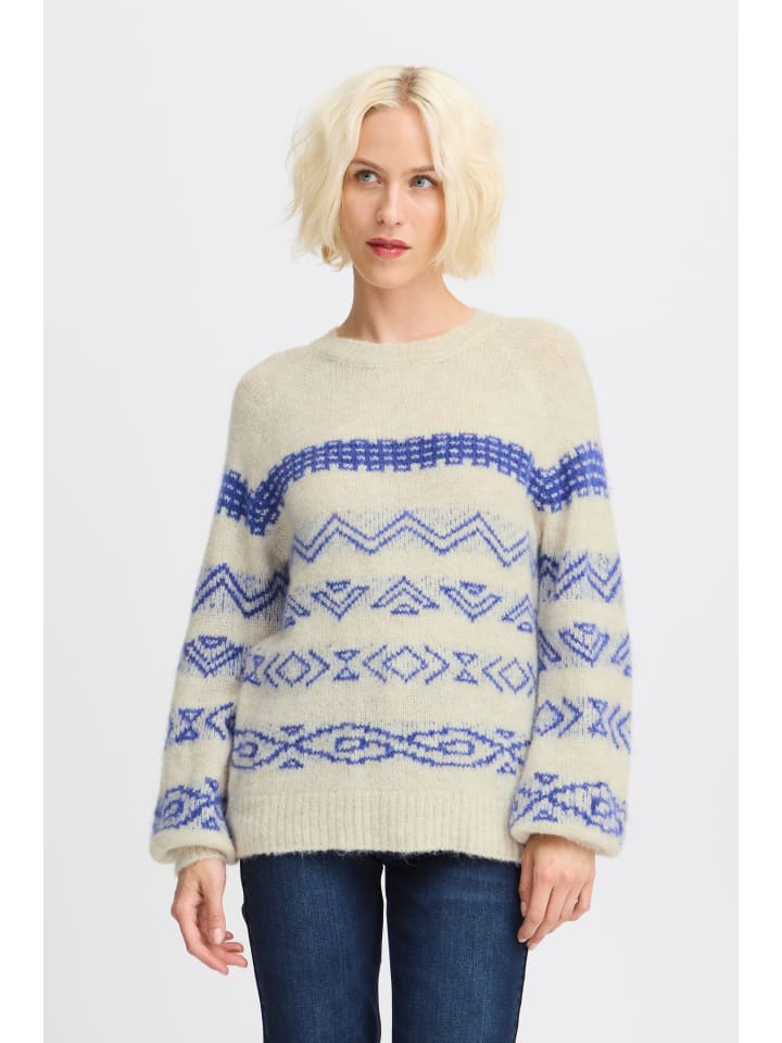 

Свитер PZMIMI, классический крой, цвет Cloud Dancer Melange PULZ Jeans