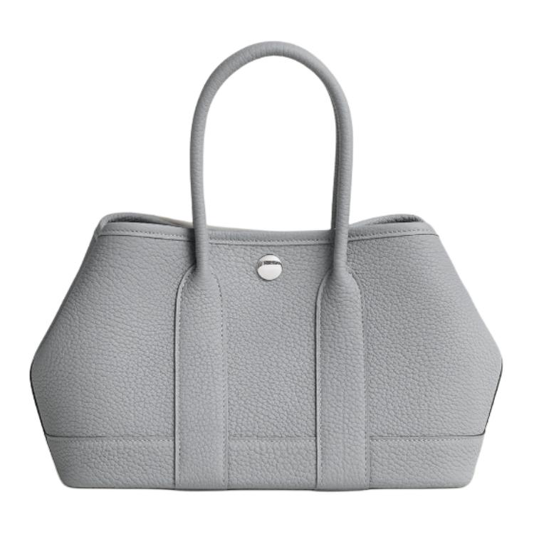 

HERMES Сумка женская из телячьей кожи негонда серого туманного цвета
