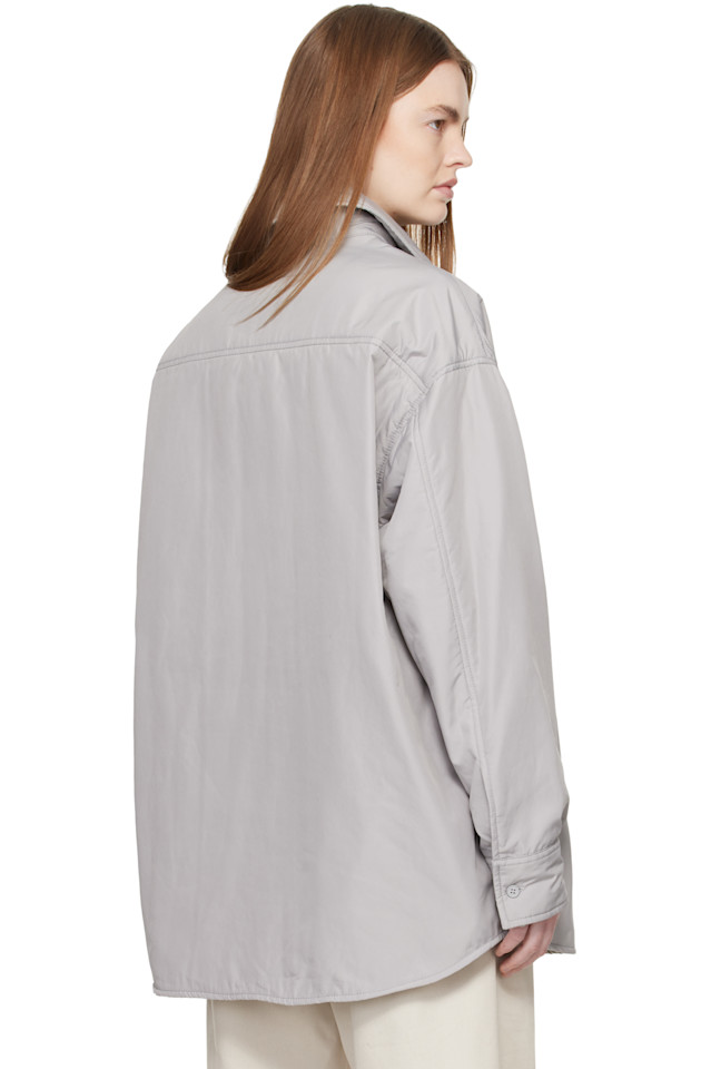Mm6 Maison Margiela Серая куртка с длинными рукавами — фото 3