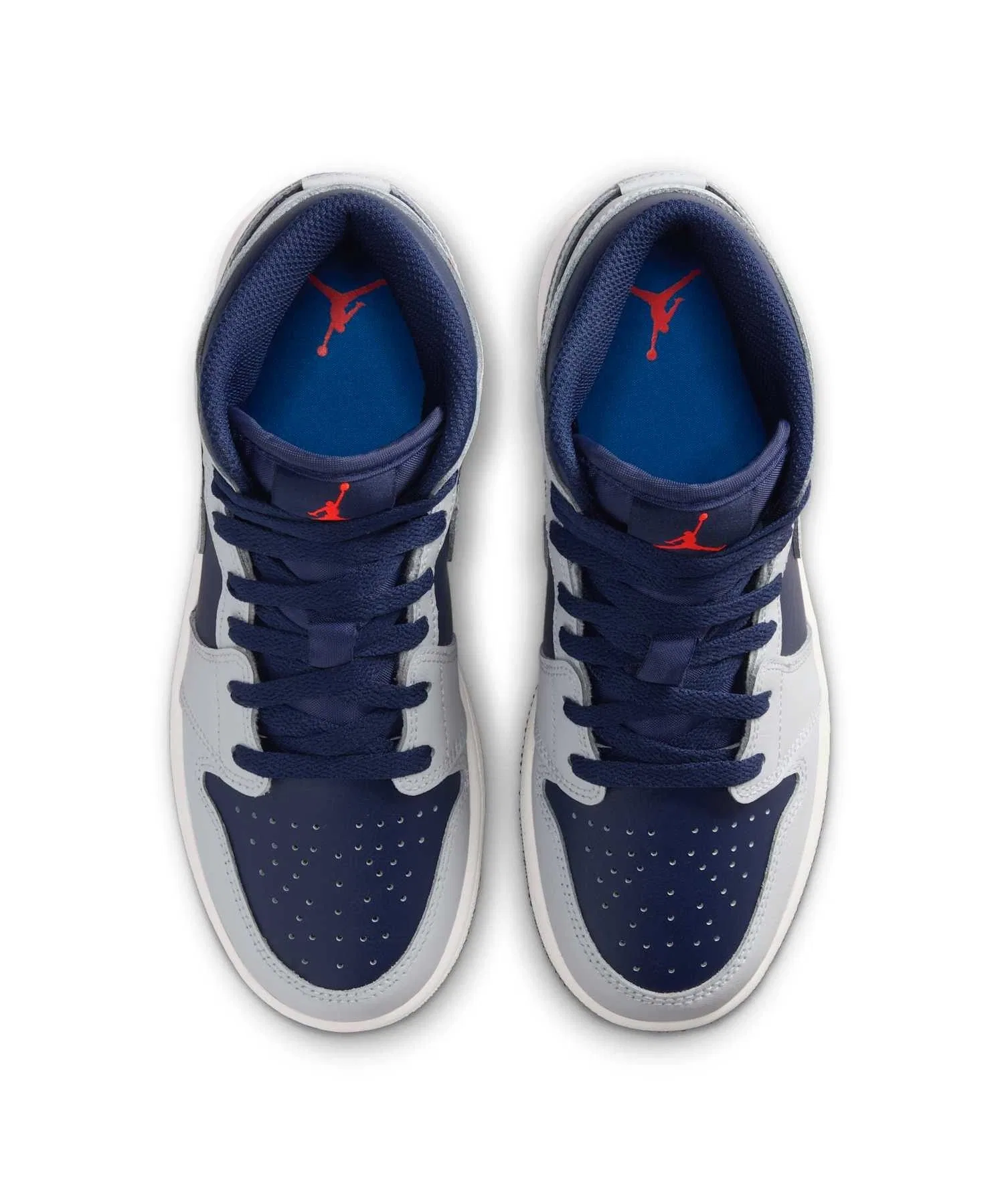 Детские кроссовки Air Jordan 1 Mid DQ8423-403 тёмно-синие — фото 4