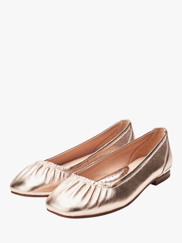 Балетки Freesia из натуральной кожи Moda in Pelle, Rose Gold — фото 2