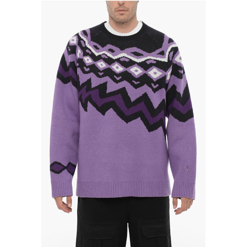 

Фиолетовый шерстяной свитер Neil Barrett, Purple