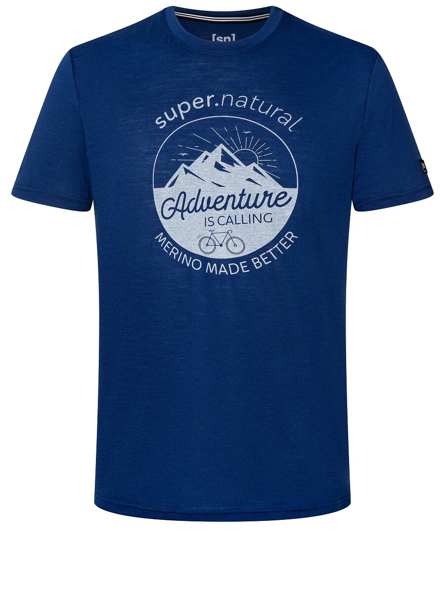 

Рубашка super.natural Merino T Shirt, синий