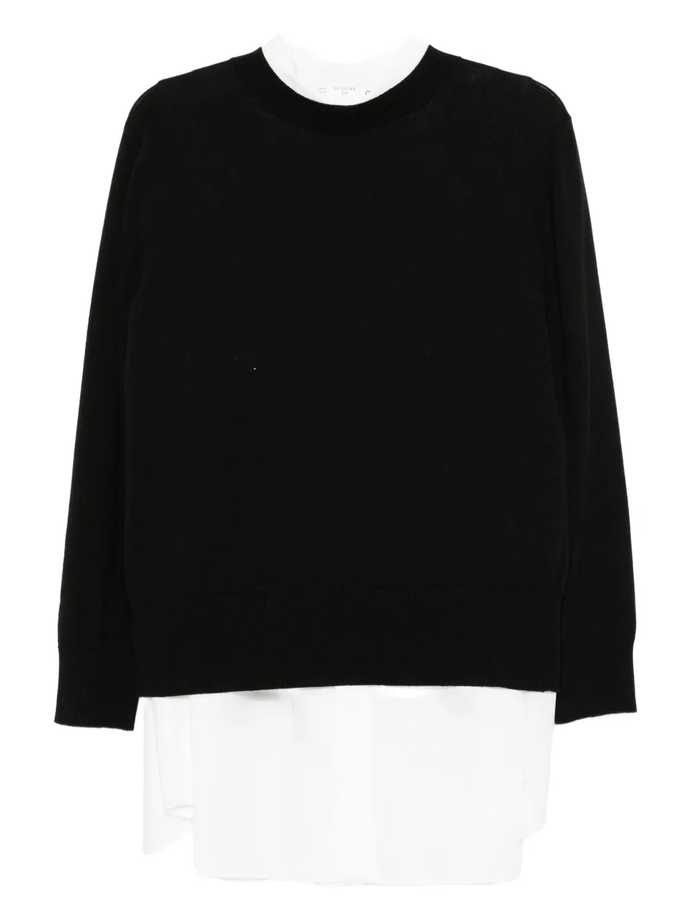 

Платье-рубашка с классическим воротником SACAI, белый