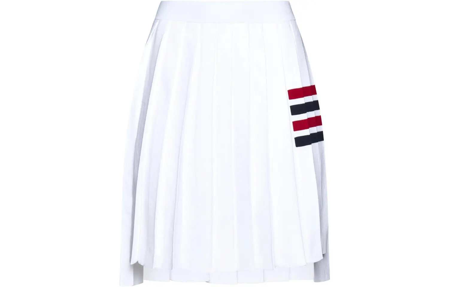 

Плиссированная мини-юбка THOM BROWNE, белый