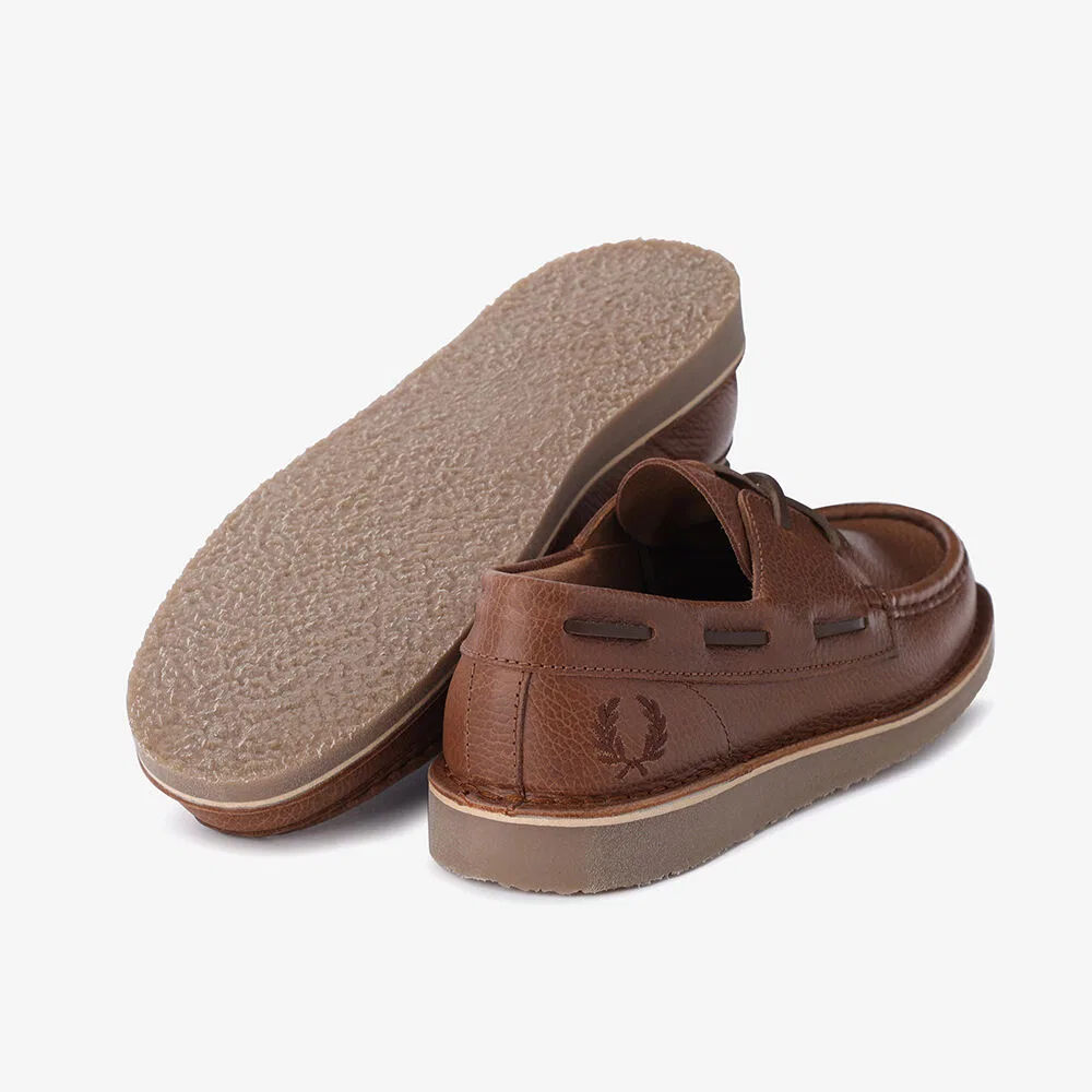 Мужские кожаные туфли дерби Midden Leather цвета виски от Fred Perry — фото 4