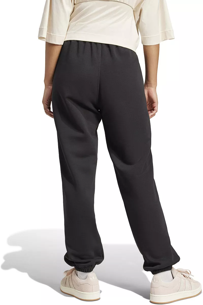 Свободные женские флисовые джоггеры Adidas Originals Essentials, черный — фото 3