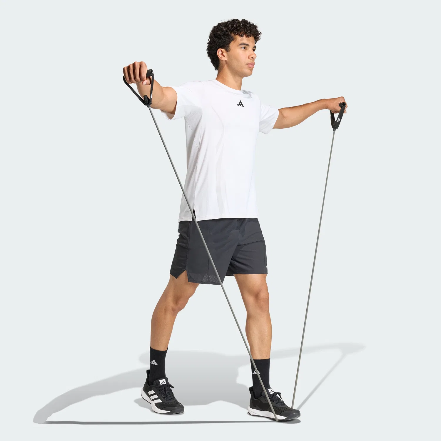Футболка Adidas Airchill Intensity белого цвета — фото 3