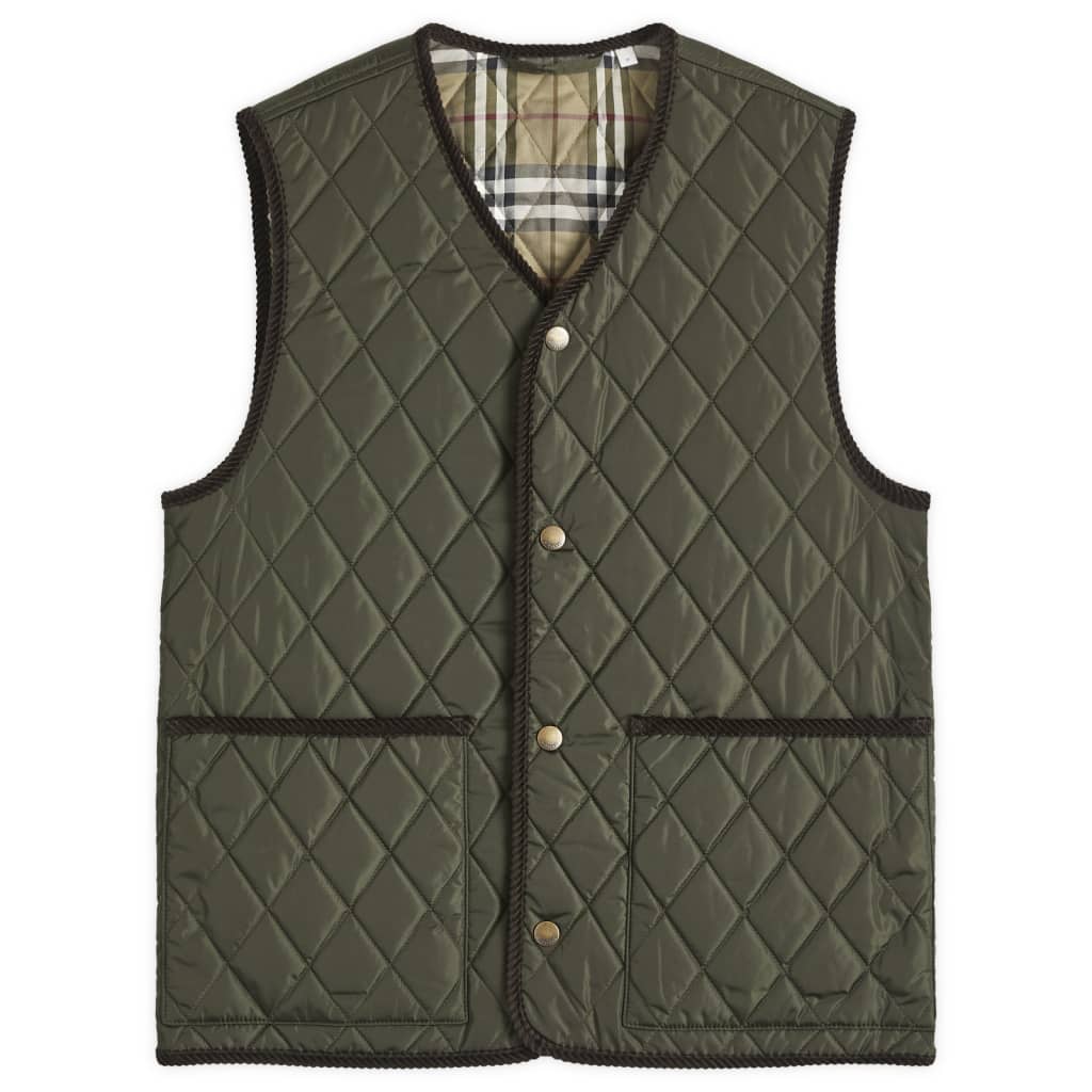 

Стеганый жилет Burberry, цвет shale