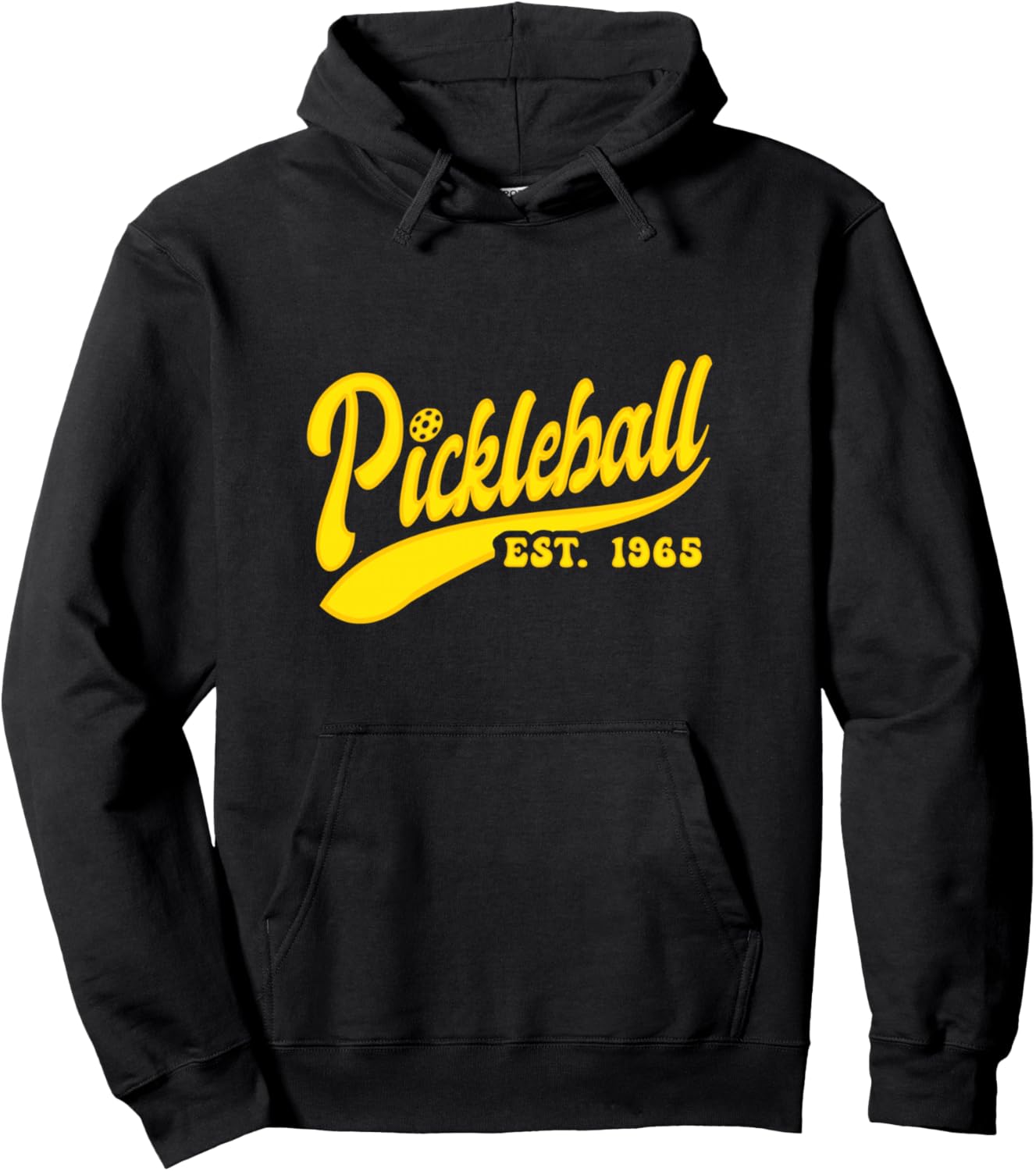 

Худи в винтажном стиле для игроков в пиклбол Vintage Pickle Ball Design, черный