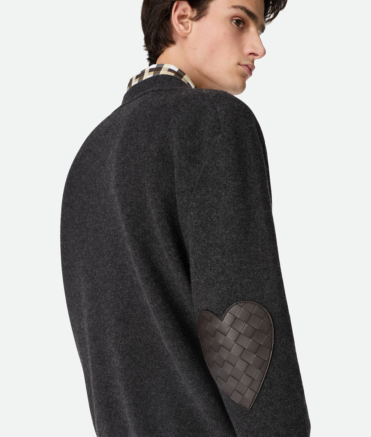 Cashmere cardigan BOTTEGA VENETA, антрацит — фото 4