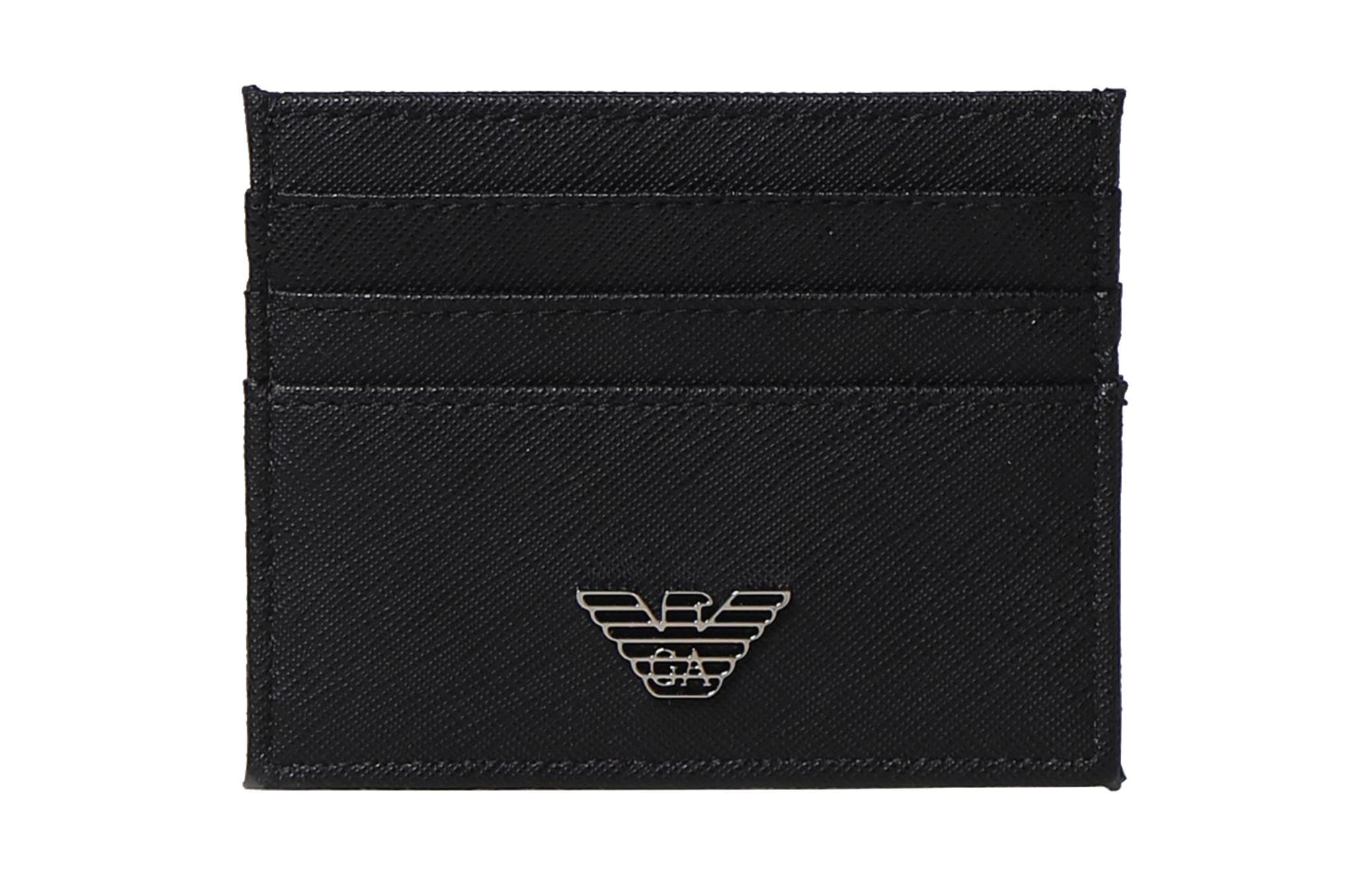

Полиамидный картхолдер мужской черный EMPORIO ARMANI