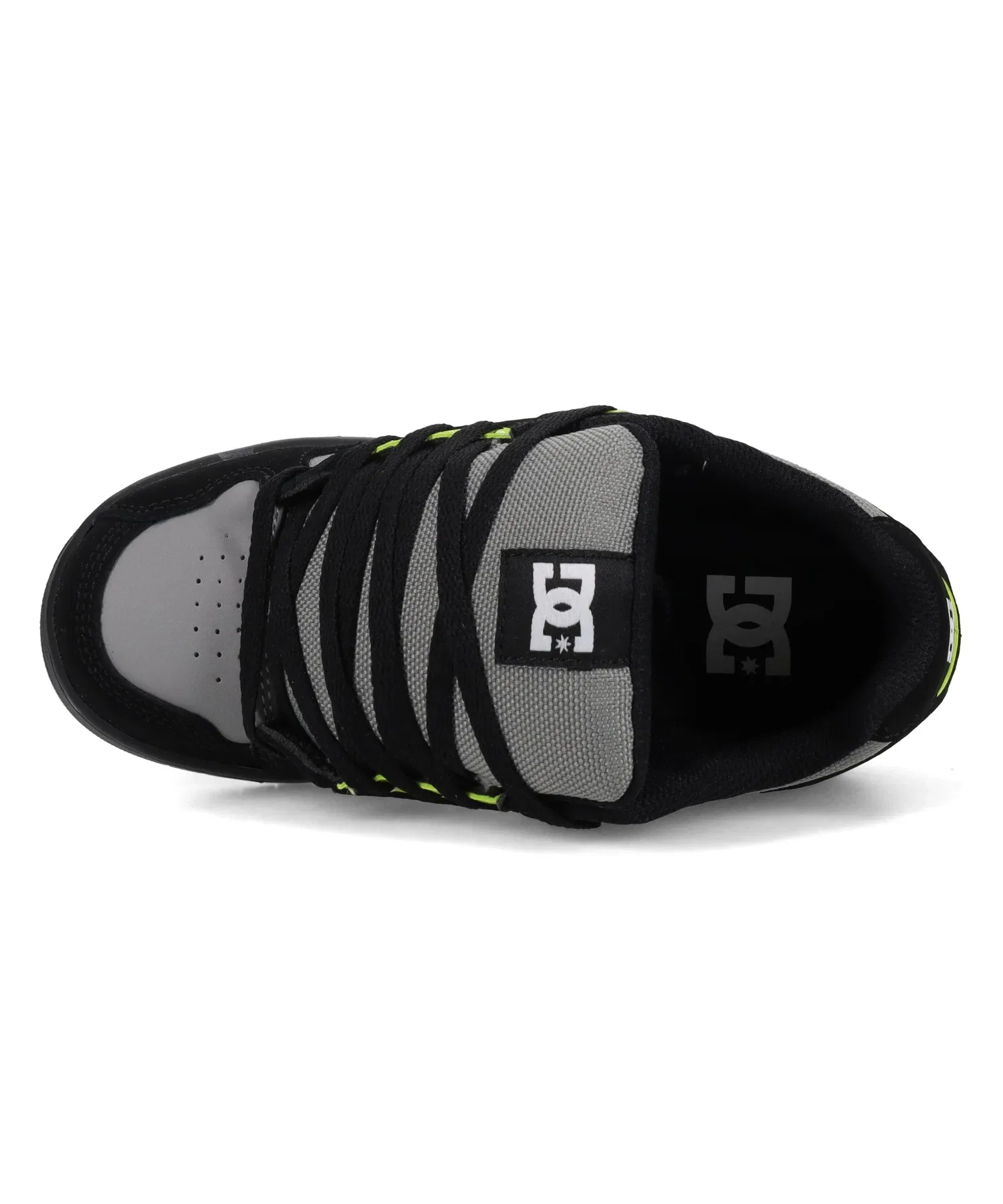 Детские кроссовки DC SHOES Ks STAG с логотипом серые — фото 4