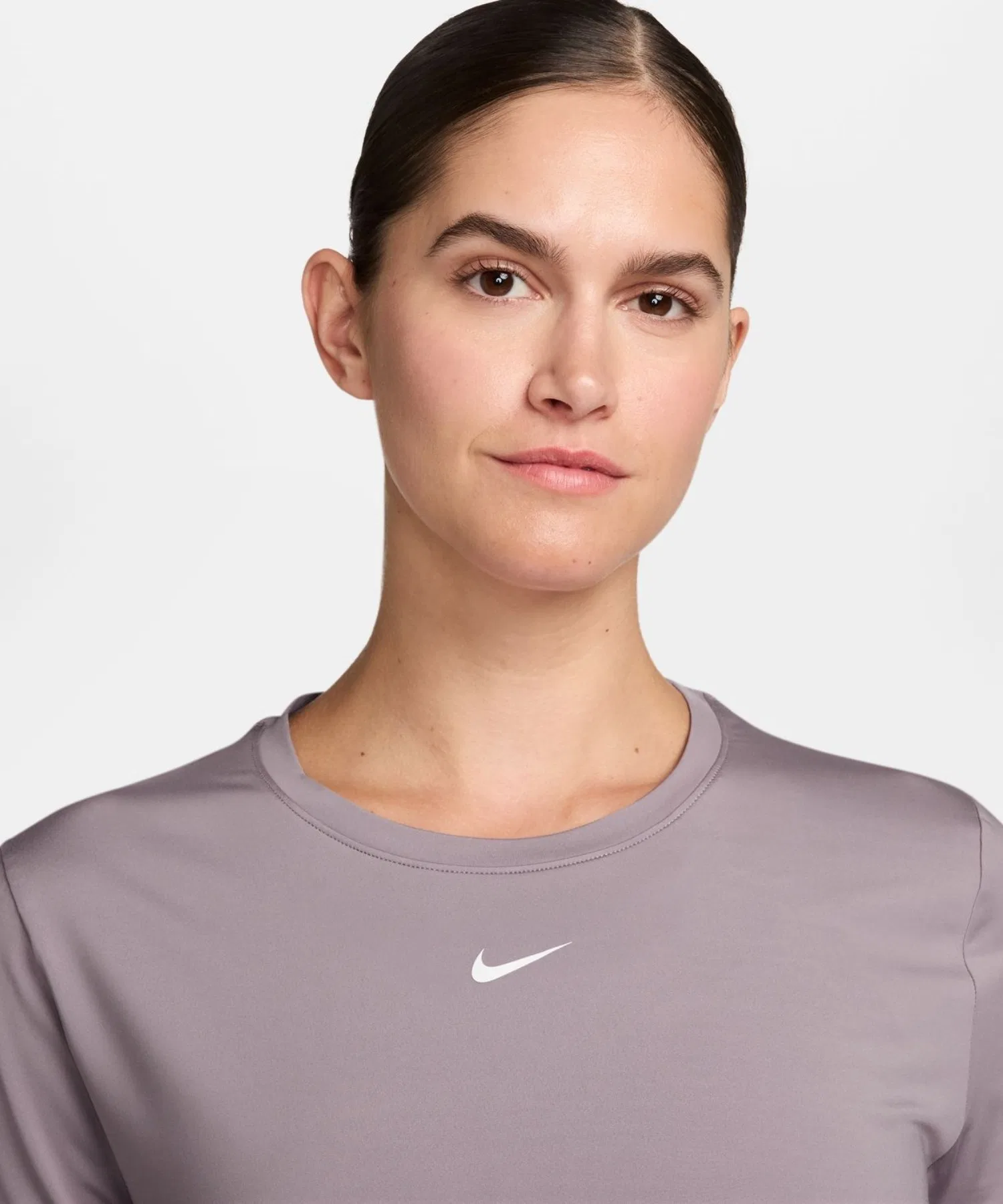 Женская футболка NIKE One Classic DF с логотипом розовая — фото 4