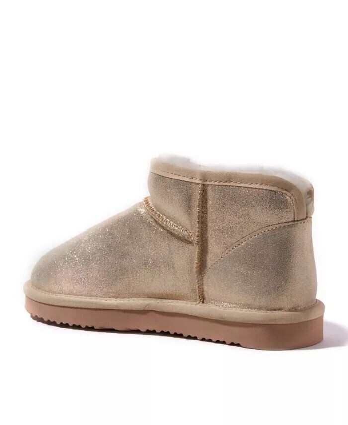 Полусапоги Fireside by Women's Riverland из натуральной овчины Micro Bootie Dearfoams, золотой — фото 3