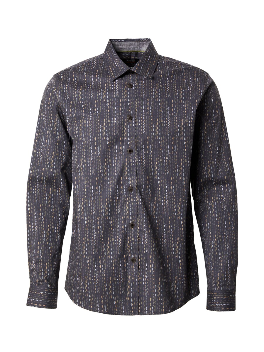 

Рубашка на пуговицах классического кроя INDICODE JEANS Entry, Black