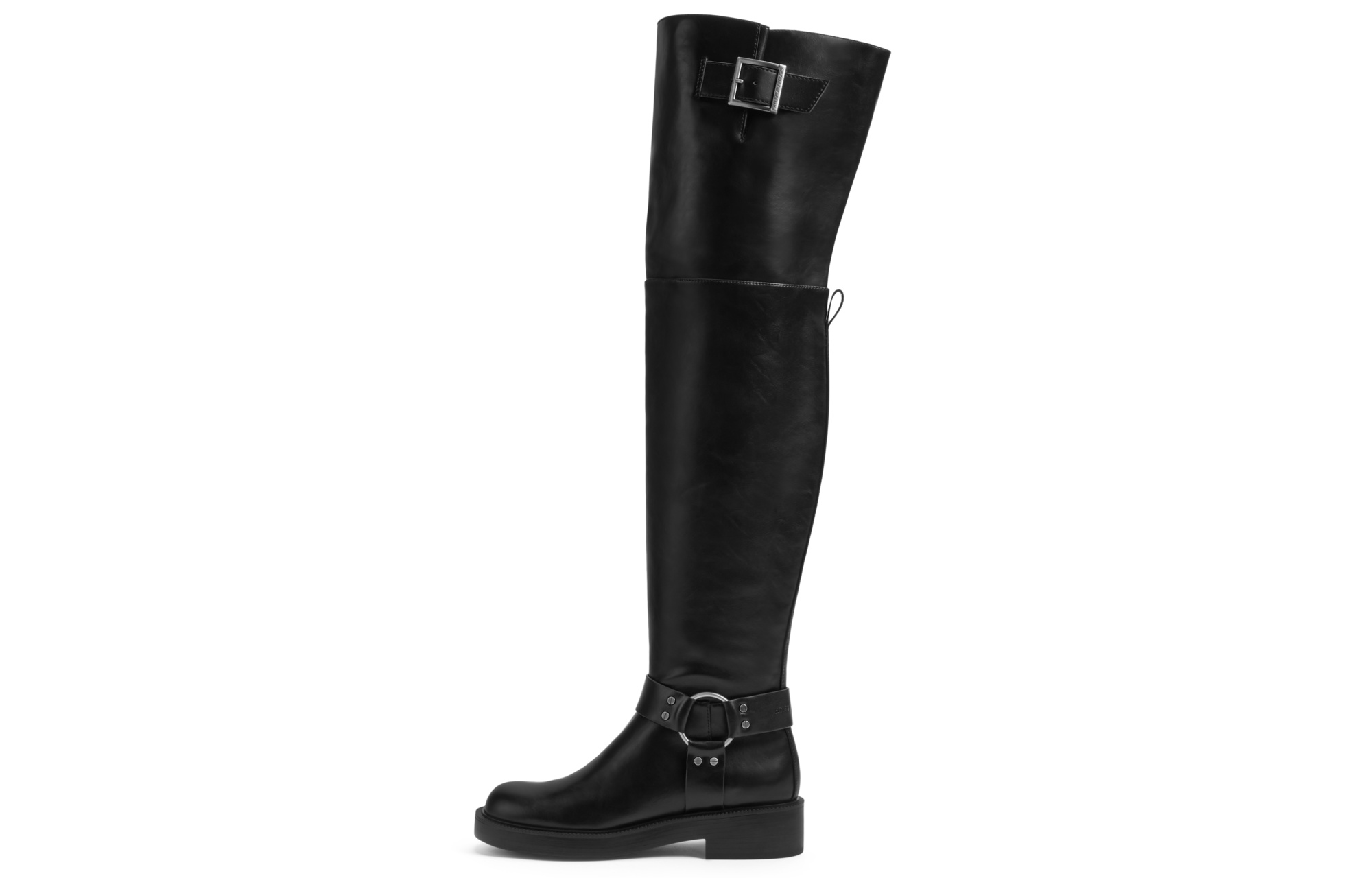 Ботфорды на каблуке 4 см женские CHARLES&KEITH, тёмно-коричневый
