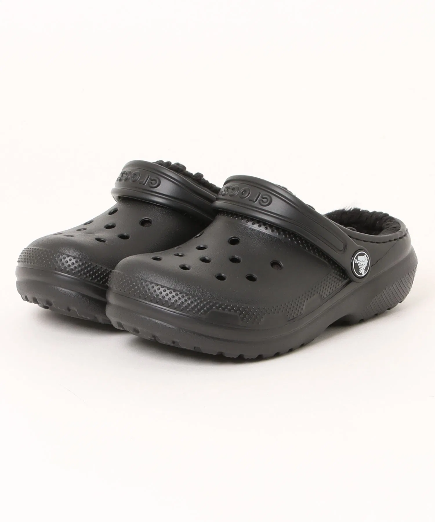 Детские сабо Crocs Classic Lined Clog чёрные