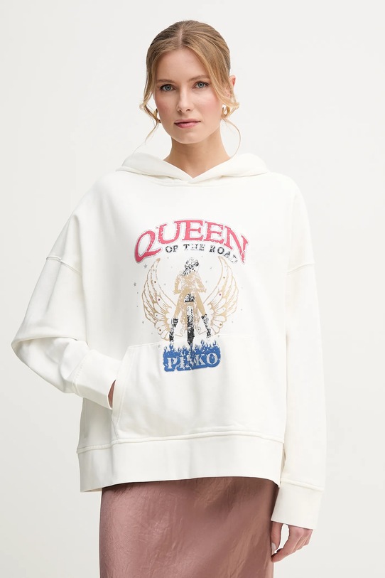 

Хлопковая толстовка Pinko, белый