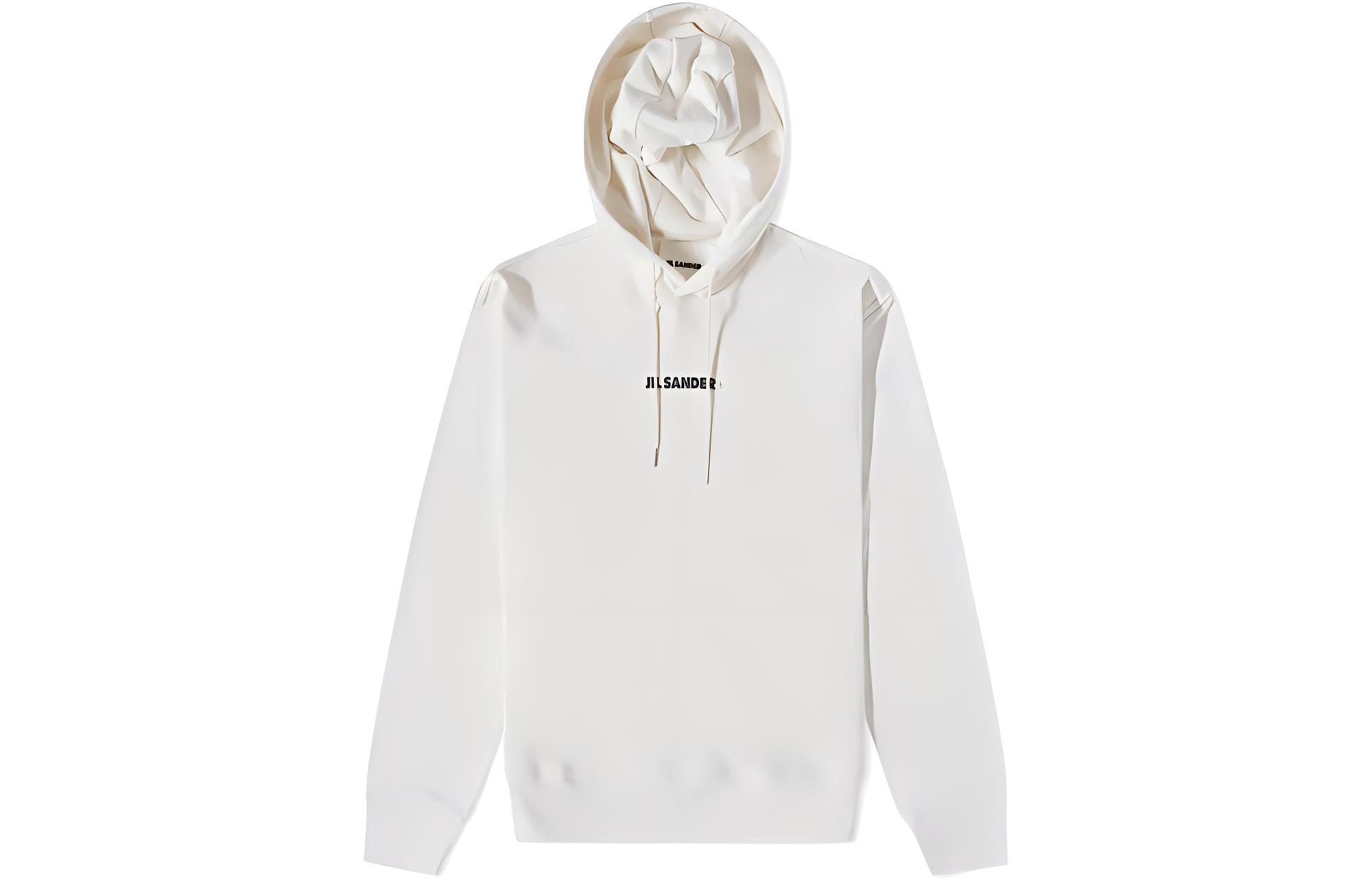 

Женская худи с принтом логотипа JIL SANDER, белая