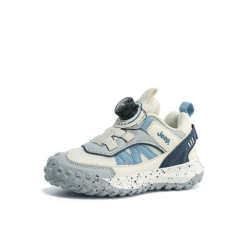 Кроссовки Jeep Kids Lifestyle Shoes Kids Low-top Beige, серый/синий — фото 3