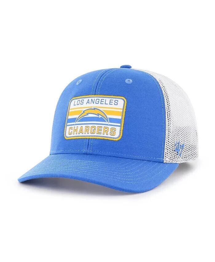 

Мужская регулируемая кепка дальнобойщика Los Angeles Chargers Drifter синего и белого цвета '47 Brand, синий