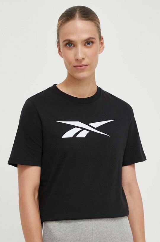 

Хлопковая футболка Reebok, черный