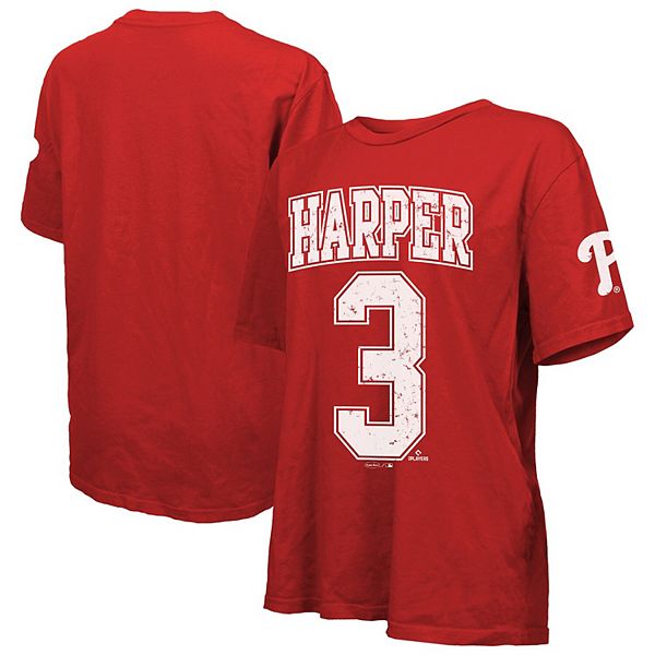 

Женская футболка Philadelphia Phillies с именем и номером Bryce Harper, красная, оверсайз Majestic Threads, Красный, Женская футболка Philadelphia Phillies с именем и номером Bryce Harper, красная, оверсайз Majestic Threads