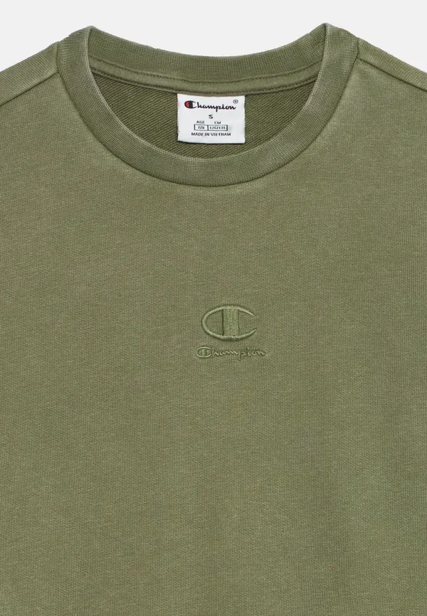 Свитшот Champion Icons wash crewneck, оливковый — фото 4