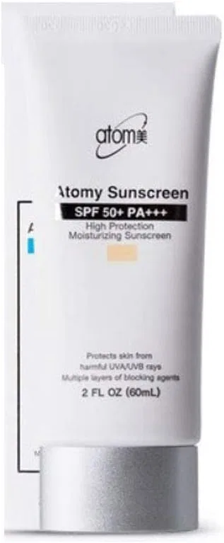 Солнцезащитный крем для лица Atomy Sun Cream Beige SPF50+/PA+++, набор 2 шт по 60 мл — фото 4