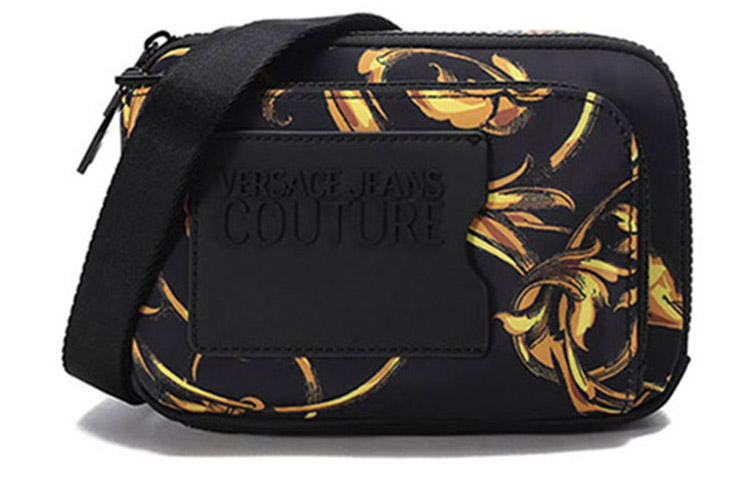 

VERSACE JEANS COUTURE Нейлоновая сумка-мессенджер через плечо мужская черная