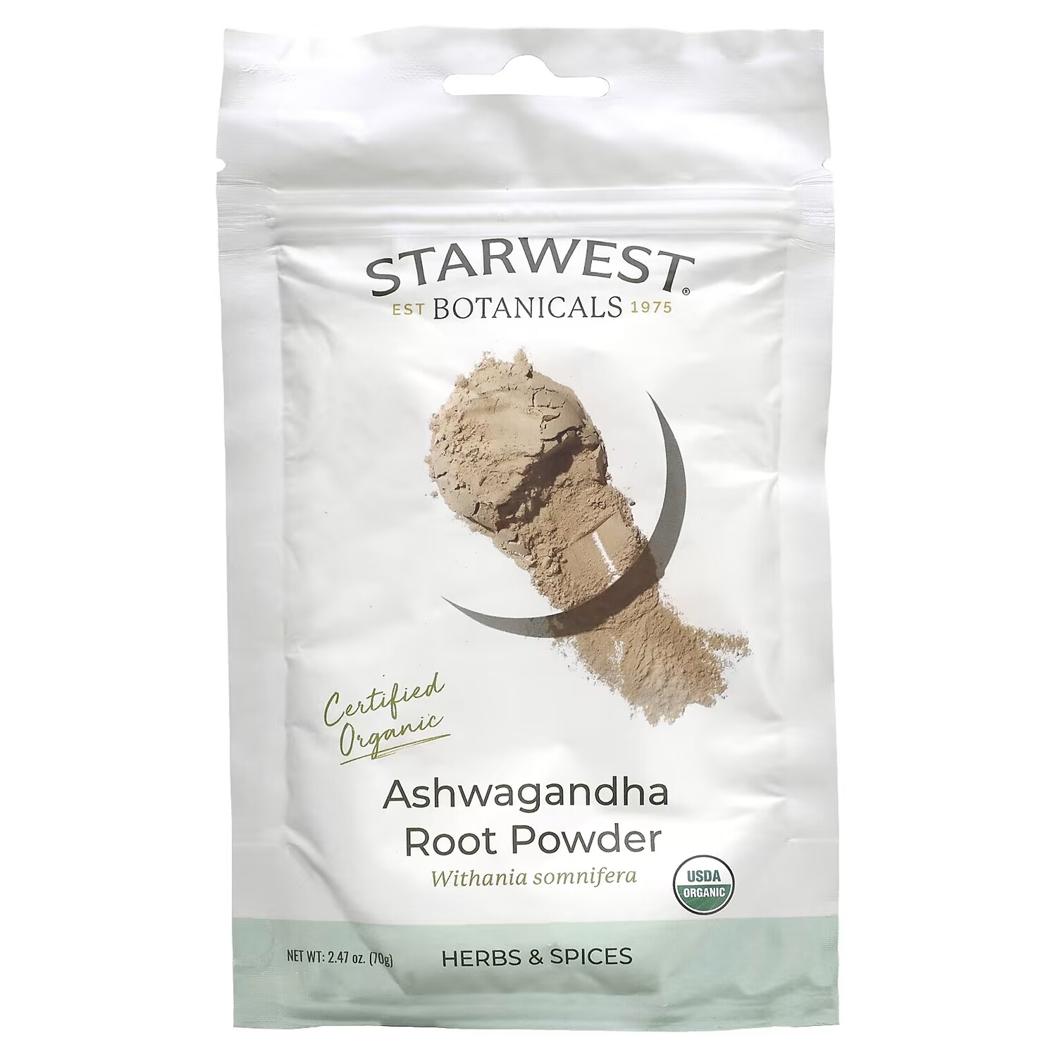 

Органический порошок корня ашваганды Starwest Botanicals, 70 г