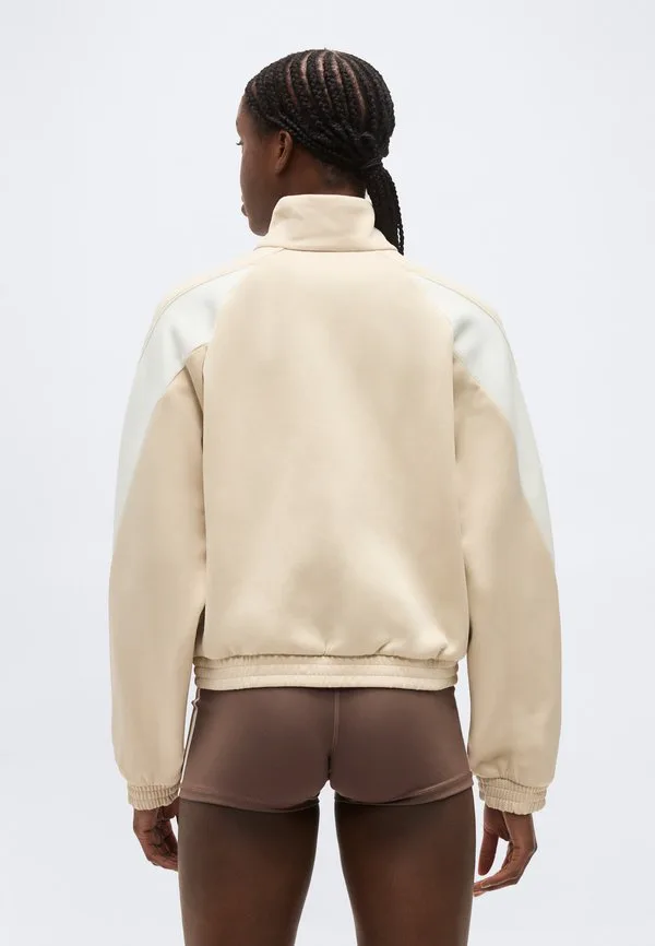 Толстовка на молнии для стадиона Adidas Sportswear, Beige/Off White — фото 3