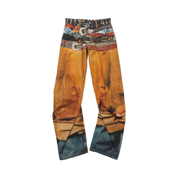 

Джинсы Acne Studios 2006M Loose Fit Jeans 'Rust Orange', оранжевый