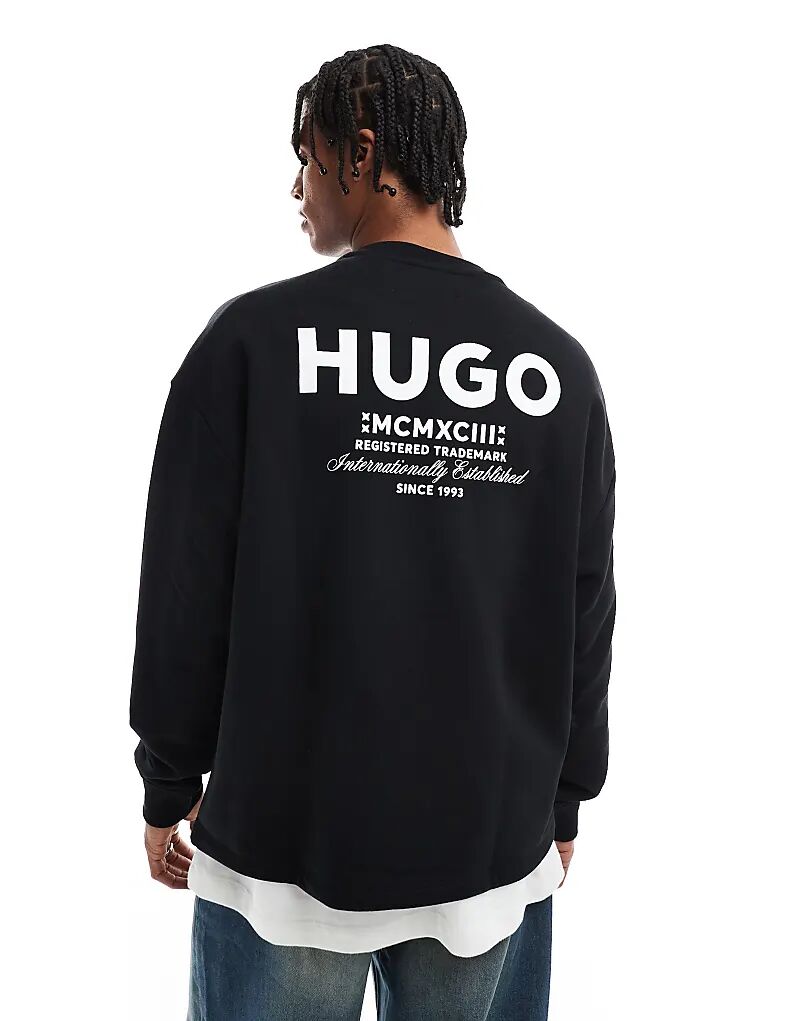 

Толстовка HUGO Blue naviu черного цвета