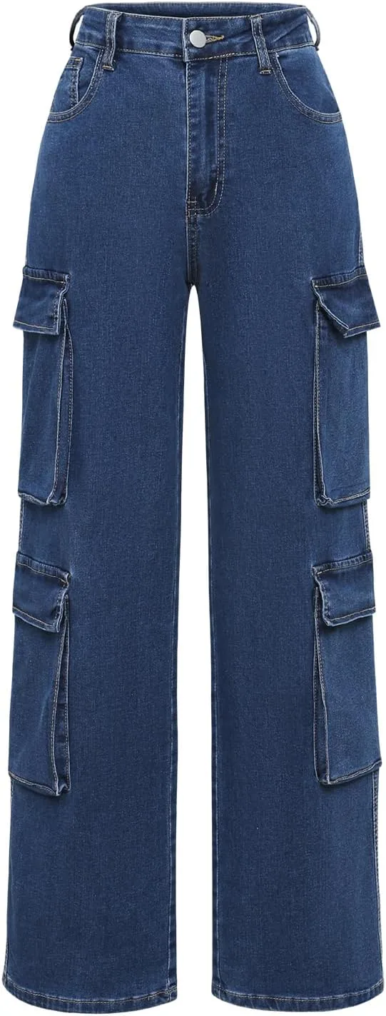 

Женские джинсы карго с высокой талией в стиле бойфренд