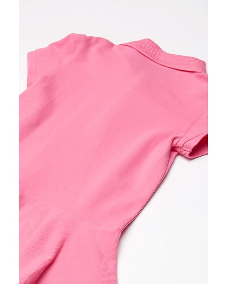 Платье Polo Ralph Lauren Kids Short Sleeve Polo Dress, цвет Baja Pink — фото 2
