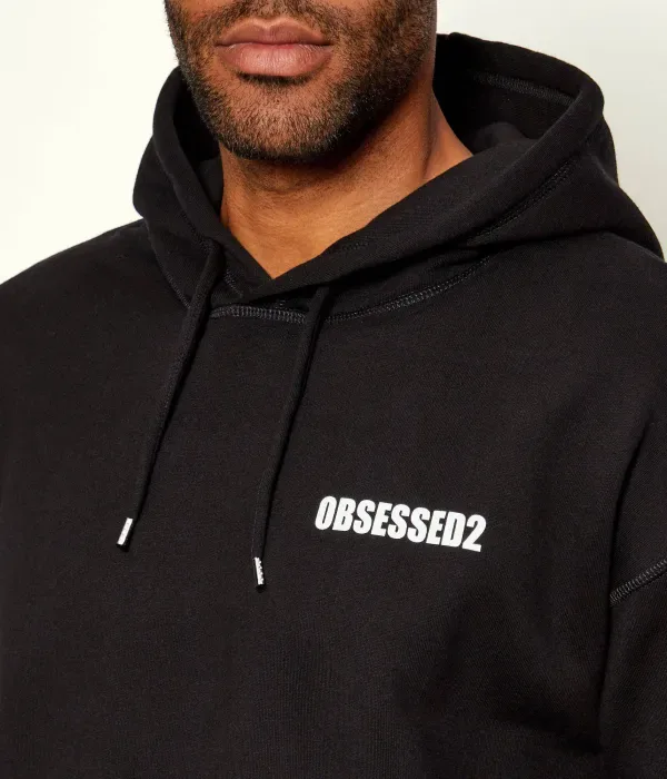 Толстовка Obsessed2 relaxed fit Dsquared2, черный — фото 4