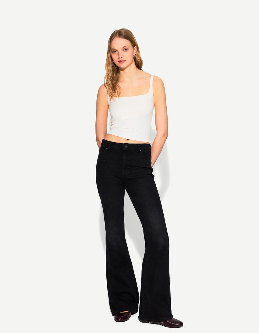 

Топ с бретельками Bershka, белый