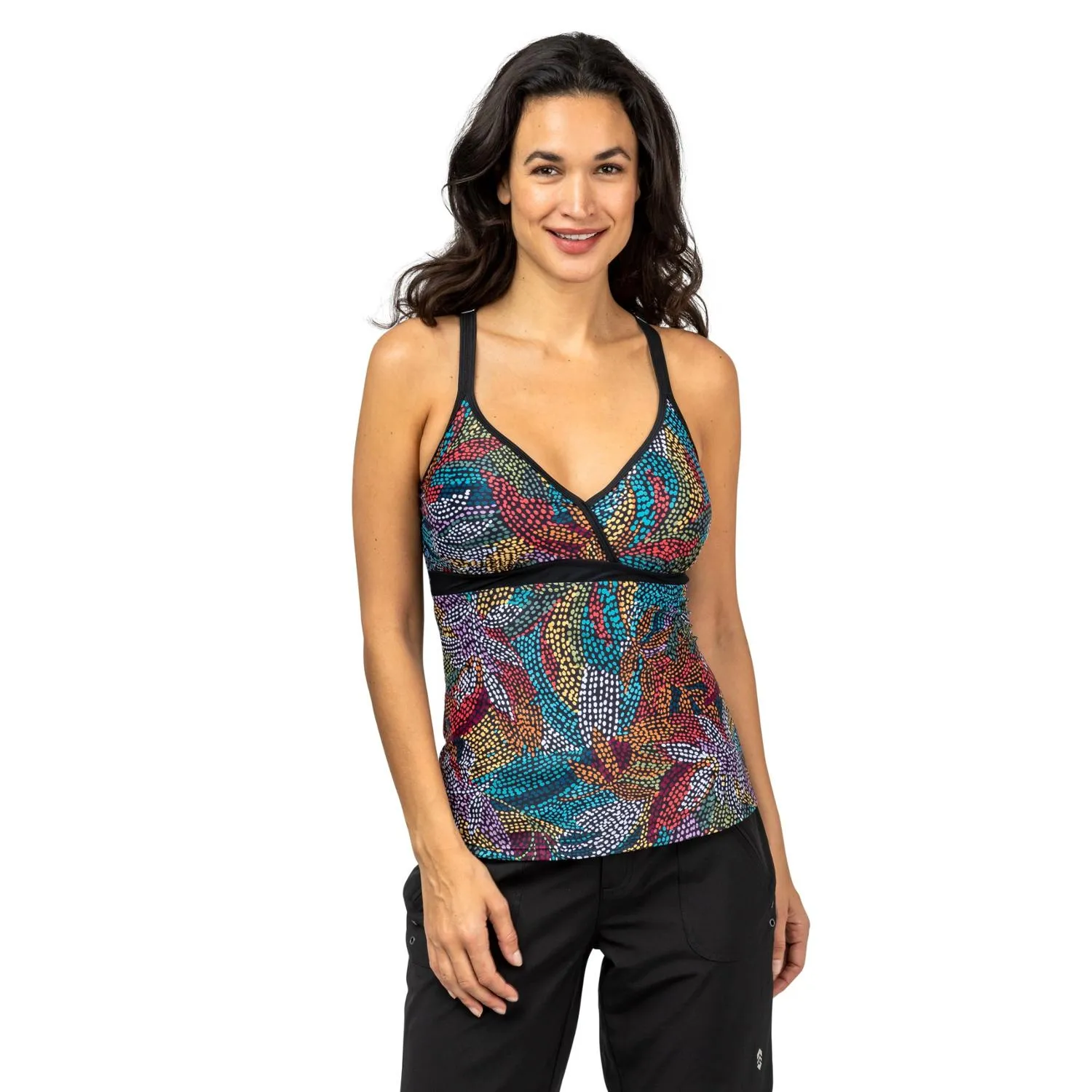 

Топ купальника Macrome Back Tankini - Женский Free Country, Fresco Black