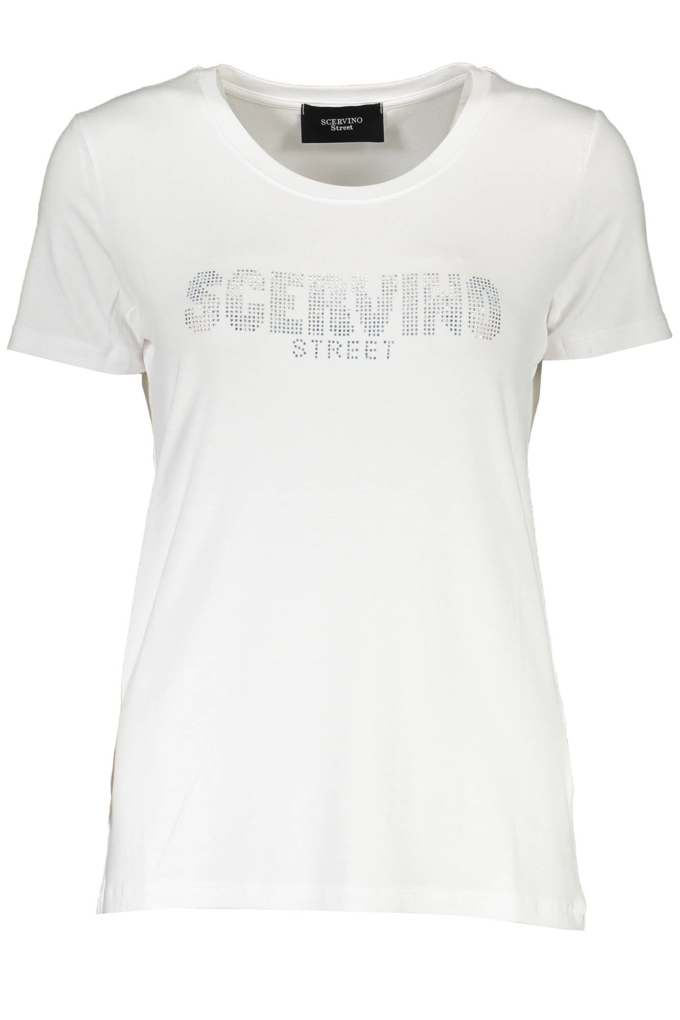 

Футболка женская Scervino Street хлопковая со стразами, белый