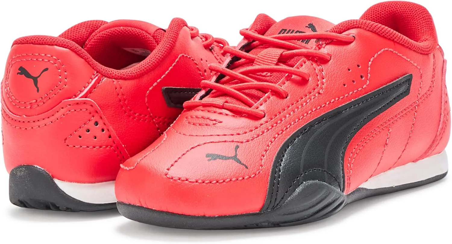 Кроссовки PUMA унисекс для детей с альтернативной застежкой, красный/черный — фото 3