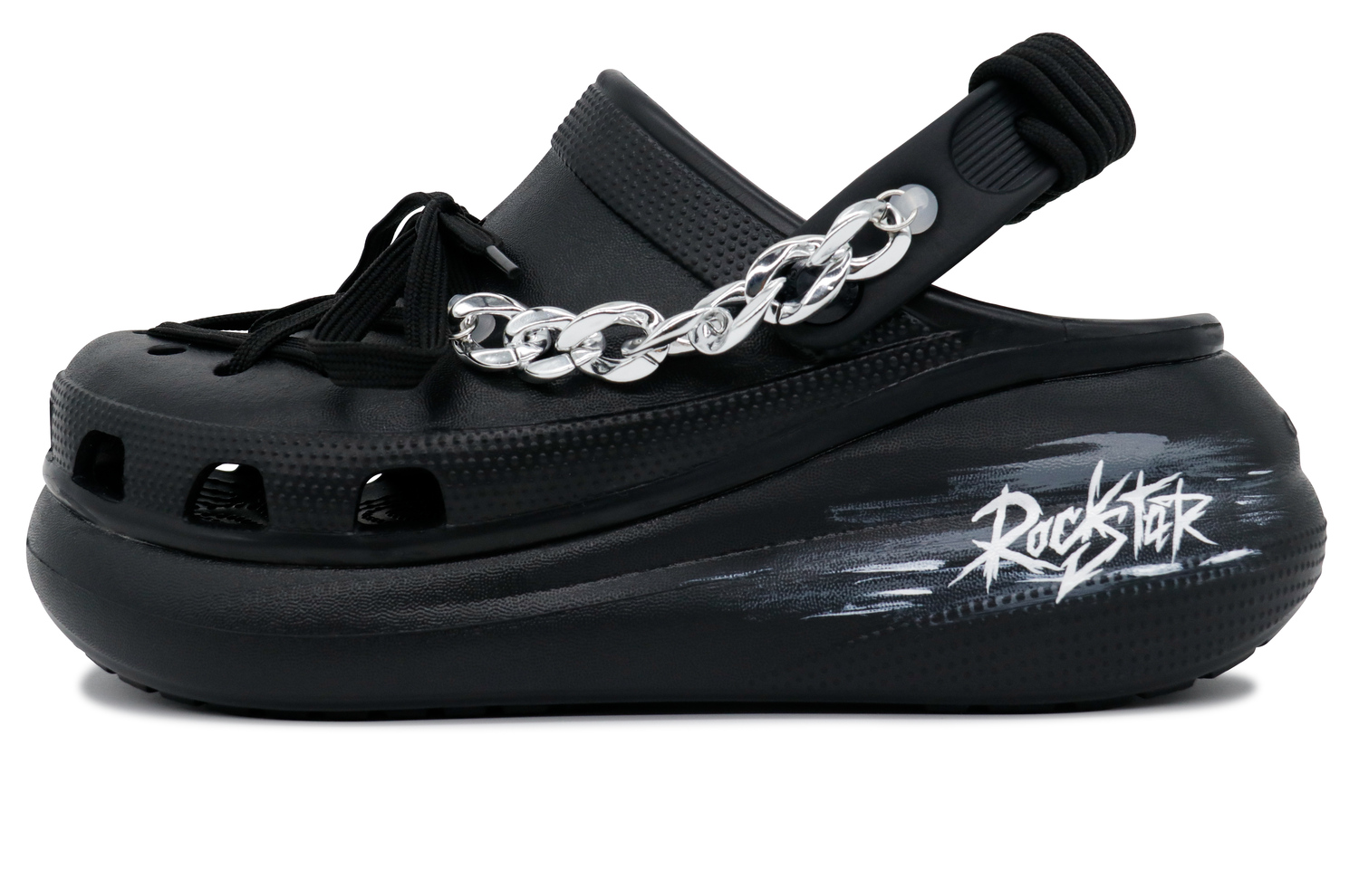 Кроссовки Crush Clog Unisex Черно-белые Crocs, Frenzy Night