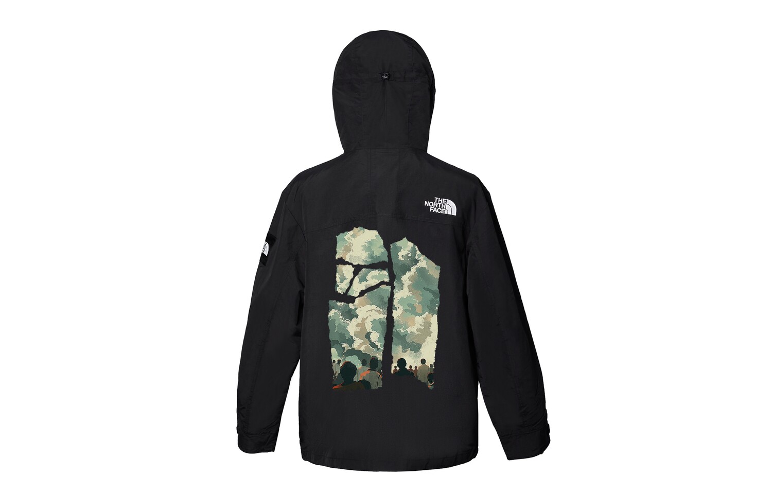 

Ветровка куртка унисекс черный The North Face