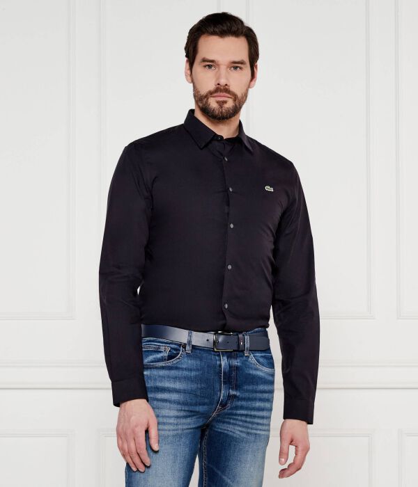 

Рубашка Slim fit Lacoste, черный