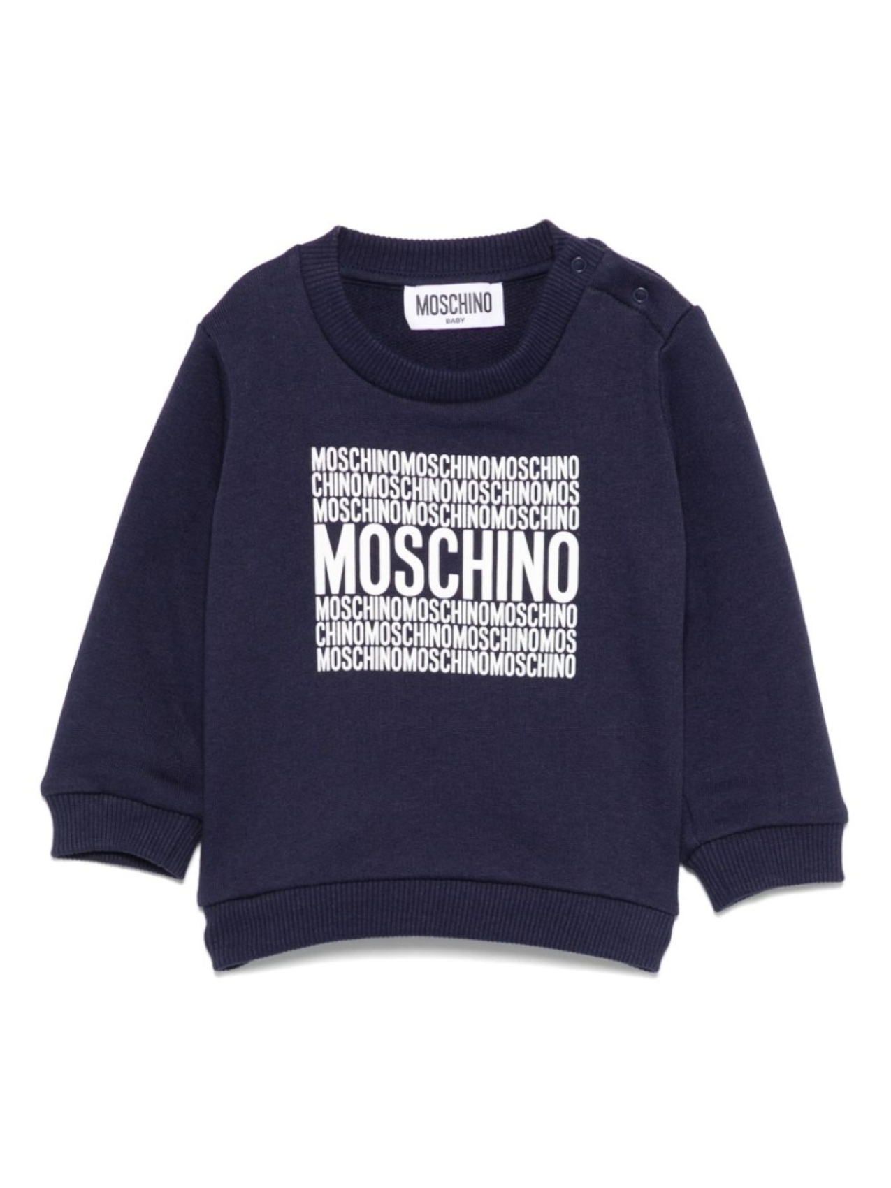 

Толстовка с логотипом Moschino Kids, синий